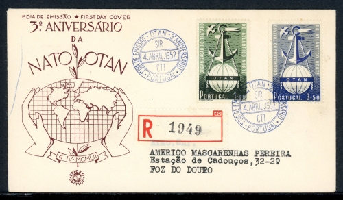Portugal MiNr. 778-79 Ersttagsbriefe/ FDC NATO-Ausgabe, gelaufen