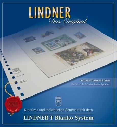 Lindner-T Österreich neutr. Blatt f. pers. Marken Querformat Vordrucke Neuware
