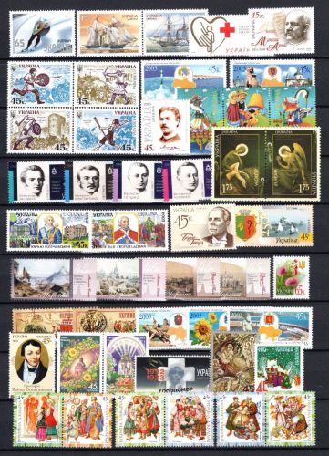 Ukraine MiNr. 548-612 Jahrgang 2003 komplett mit Blöcken + 2 MH postfrisch