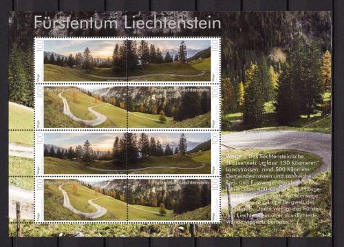 Liechtenstein Kleinbogen MiNr. 2008 2011 postfrisch Panoramawege