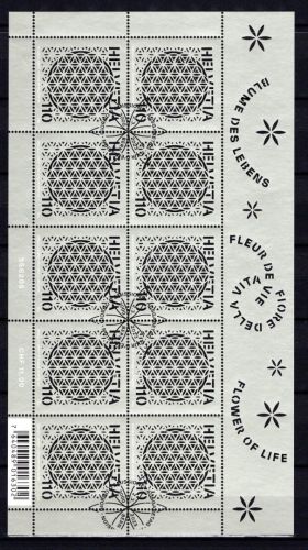 Schweiz Kleinbogen MiNr. 2846 gestempelt Blume des Lebens