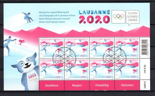 Schweiz Kleinbogen MiNr. 2637 gestempelt Jugend-Winterspiele