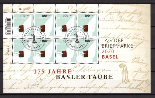 Schweiz Kleinbogen MiNr. 2679 gestempelt Basler Taube