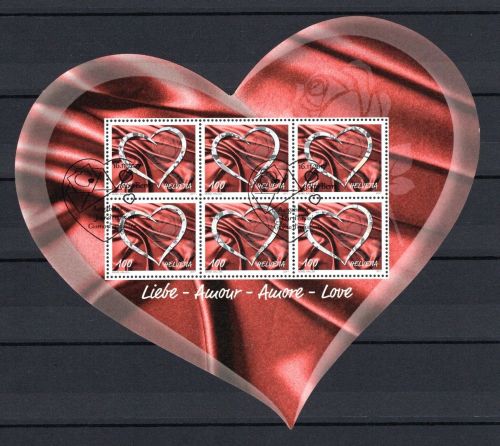 Schweiz Kleinbogen MiNr. 2515 gestempelt Liebesgrüße