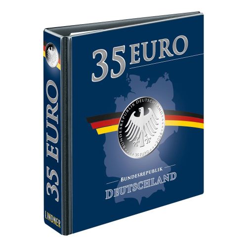Lindner Ringbinder Publica M für 35 Euro-Münzen, leer 3540R Neu