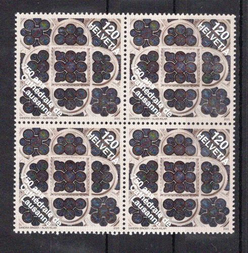 Schweiz MiNr. 2995 Viererblock postfrisch Kathedrale Lausanne 2025