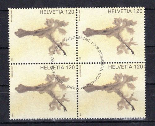 Schweiz Vierblock MiNr. 2962 gestempelt Kunst