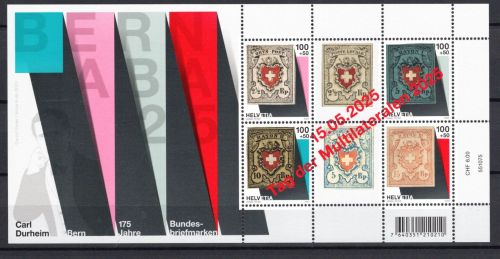 Schweiz MiNr. Block 146 mit Aufdruck 15.05.2025 postfrisch Briefmarken