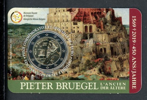 Belgien 2019 2 Euro Coincard Peter Bruegel, wallonisch unzirkuliert