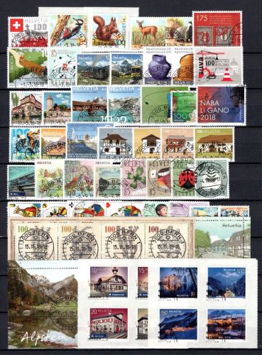 Schweiz Jahrgang 2018 MiNr. 2526-2582 gestempelt