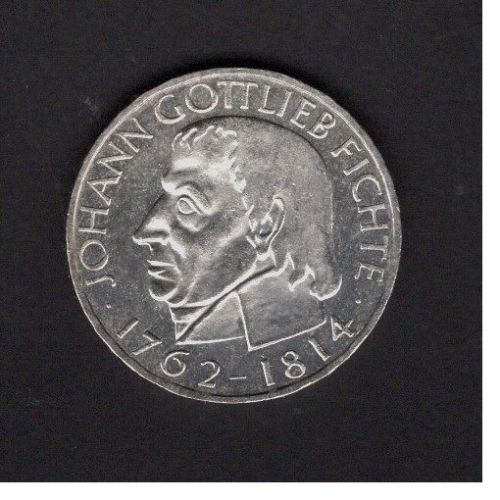 Bund 1964 5 DM Johann G. Fichte, Originalmünze