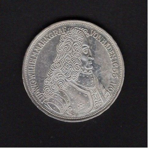 Bund 1955 5 DM Markgraf von Baden, Originalmünze!