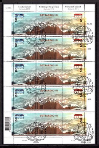 Schweiz MiNr. 2443-2444 Ersttagssonderstempel als Zd-Bogen