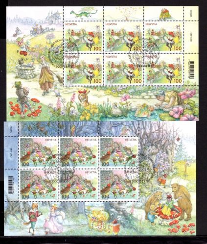 Schweiz MiNr. 2553-2554 Ersttagssonderstempel als Kleinbögen