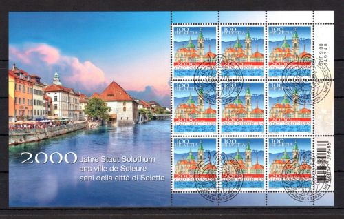 Schweiz MiNr. 2644 Ersttagssonderstempel als Kleinbogen