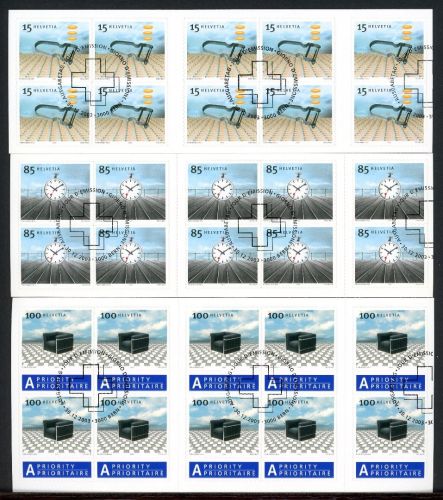 Schweiz Markenheftchen MiNr. MH 0-134-0-136 Ersttagssonderstempel Design