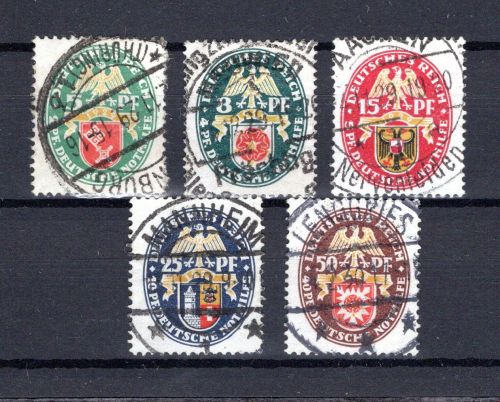 Weimarer Republik MiNr. 430-434 Vollstempel