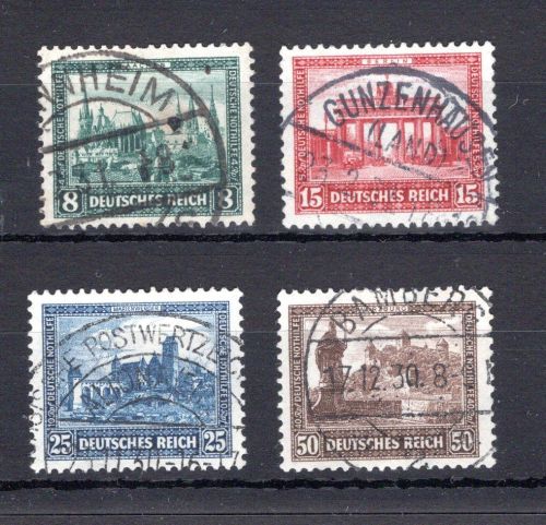 Weimarer Republik MiNr. 450-453 Vollstempel