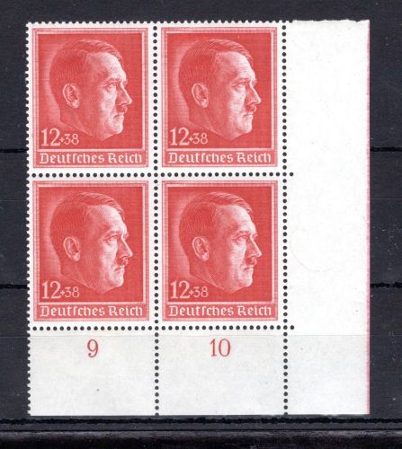 Deutsches Reich MiNr. 664 postfrisch als 4er Block Eckrand