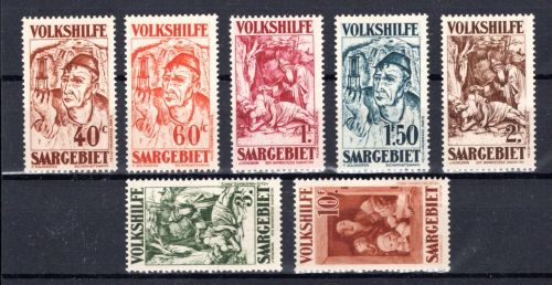 Saargebiet MiNr. 144-150 postfrisch Volkshilfe