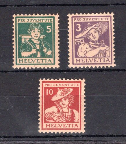 Schweiz Pro Juventute MiNr. 130-132 postfrisch