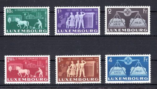 Luxemburg Cept Vorläufer MiNr. 478-483 postfrisch
