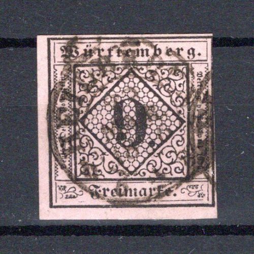 Altdeutschland Württemberg MiNr. 4 gestempelt