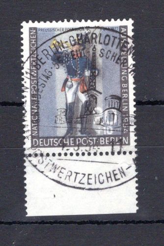 Berlin MiNr. 120 Unterrand Ersttagssonderstempel ungefaltet