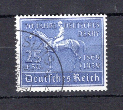 Deutsches Reich MiNr. 698 gestempelt Pferderennen, geprüft Peschl