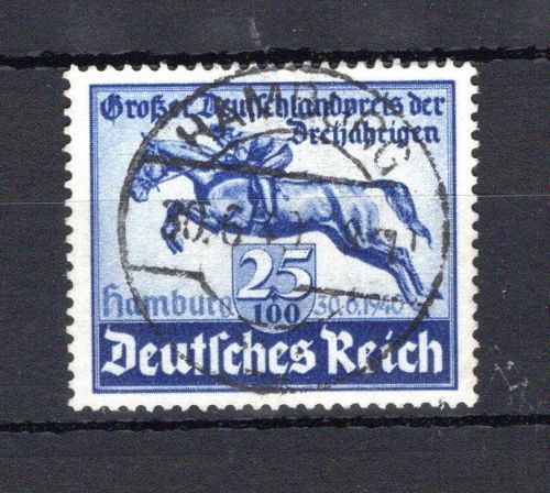 Deutsches Reich MiNr. 746 Vollstempel Pferderennen