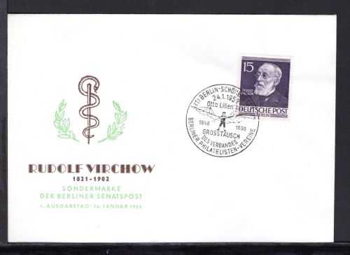 Berlin MiNr. 96 Ersttagsbriefe/ FDC Männer der Geschichte
