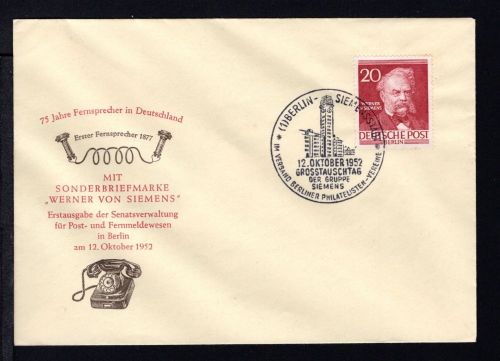 Berlin MiNr. 97 Ersttagsbriefe/ FDC Männer der Geschichte
