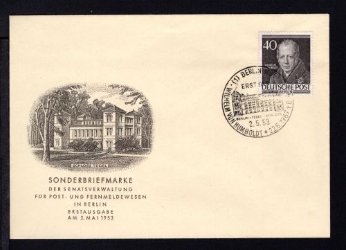 Berlin MiNr. 100 Ersttagsbriefe/ FDC Männer der Geschichte