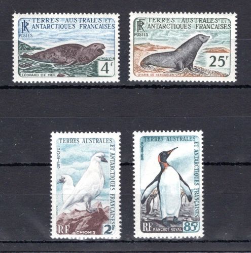 franz. Antarktisgebiete MiNr. 19-22 postfrisch Tiere der Antarktis