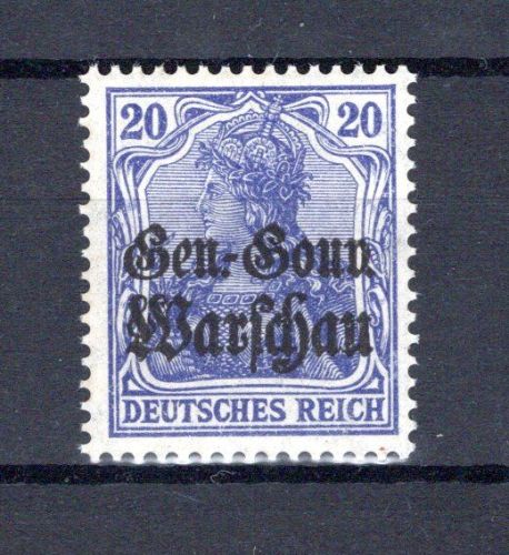 Dt. Besetzung WK I Polen MiNr. 13 d postfrisch geprüft