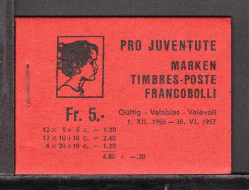 Schweiz Pro Juventute 1956 MiNr. MH 0-41 postfrisch komplett