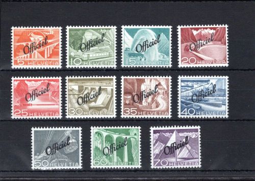 Schweiz Dienstmarken MiNr. 64-74 postfrisch