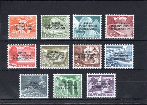 Schweiz intern. Ämter BIE/ IEB MiNr. 29-39 postfrisch