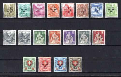 Schweiz Dienst MiNr. 28-45 postfrisch