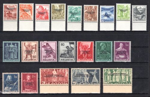 Schweiz intern. Ämter BIT/ ILO MiNr. 62-82 postfrisch