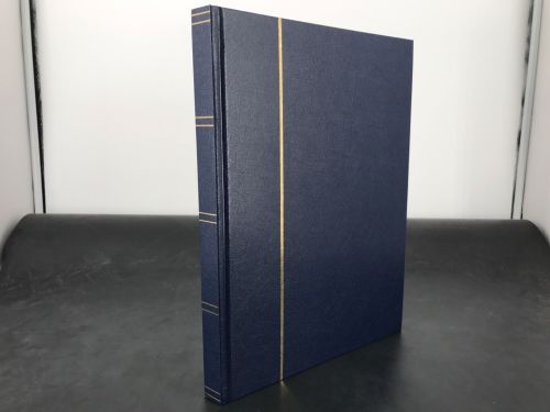 Leuchtturm Einsteckbuch Dunkelblau DIN A4 16 Blätter 32 schwarze Seiten Neu