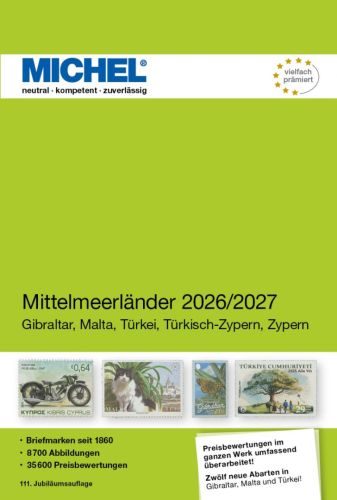 Michel Katalog Mittelmeerländer 2026/2027 (E 9) 6084-3 Neu