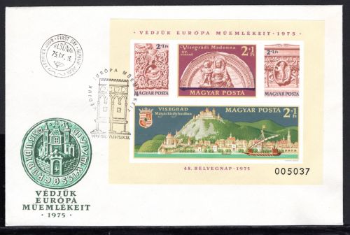 Ungarn MiNr. Block 115 B Ersttagsbriefe/ FDC Tag der Briefmarke