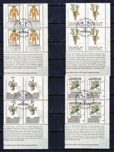 Liechtenstein Viererblöcke MiNr. 2144-2147 Ersttagssonderstempel Natur