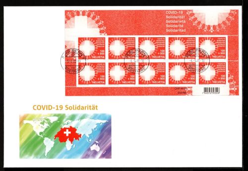 Schweiz FDC MiNr. 2648 Ersttagsbriefe/ FDC Corona-Pandemie