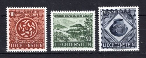 Liechtenstein MiNr. 319-321 postfrisch Landesmuseum