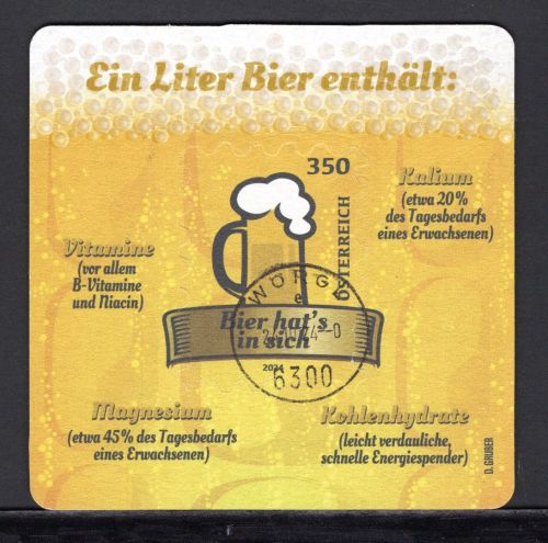 Österreich MiNr. Block 155 gestempelt Bierdeckel