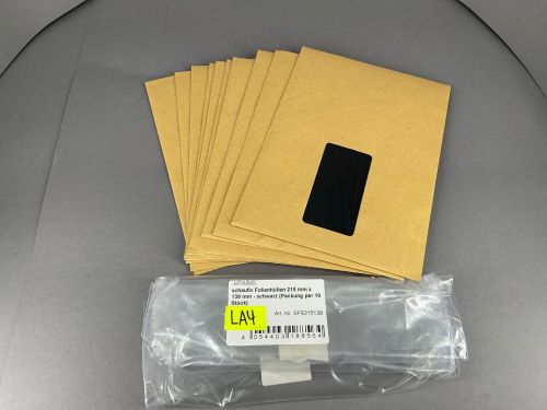 Schaubek 100 Streifen schaufix Folienhüllen schwarz 215x139 SFS215139 Neu