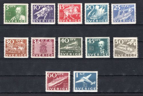 Schweden MiNr. 227-238 A postfrisch