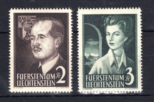 Liechtenstein MiNr. 332-333 postfrisch Fürstenpaar